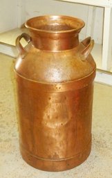 Vintage Copper Plated Milk Can ~ LARGE