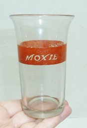 Antique MOXIE Fountain Glass