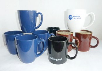 Assorted Mugs, 4 Blue Matching Corelle