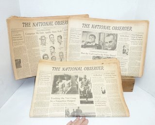 Vintage 1960's National Observer Newspaper LOT (11)