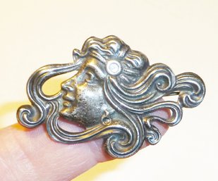 Art Nouveau Silver Pin