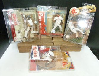 4 Red Sox Baseball Figures In Orig. Pkg, DAVID ORTIZ