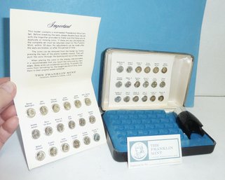 Franklin Mint Presidential Mini Coin Set FIRST EDITION STERLING SILVER, COINS