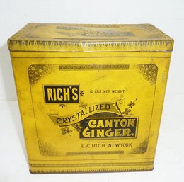 Rich's Canton Ginger LARGE Adv Tin