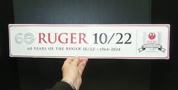 Ruger Metal Sign, Advertising Sign