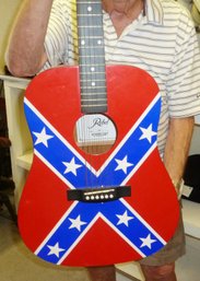 Rebel Flag Guitar & Guitar Stand