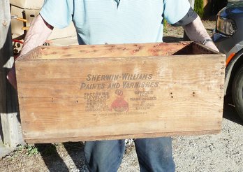 Vintage SHERWIN WILLIAMS Paint Adv. Box Crate