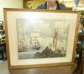 Large Framed SHIP Print