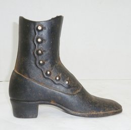 Vintage Cast Iron High Button Shoe