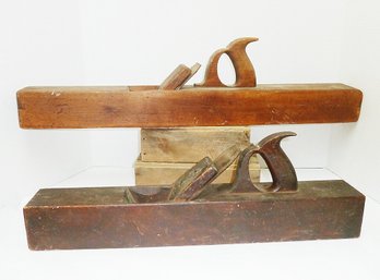 2 Antique Tools, Long Wood Block Planes