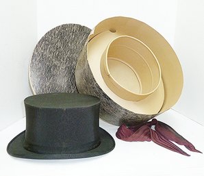 Cavanagh Stove Top Hat, Original Hat Box