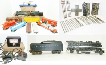 Lionel Train Set, Track, Transformers, 241 Engine