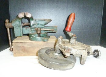 Vintage Tools, Vise, Grinding Wheel