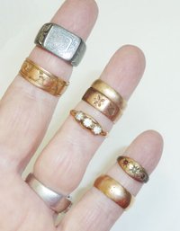 Vintage Rings, Wedding Bands, LOT