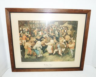 Vintage WEDDING DANCE Framed Print