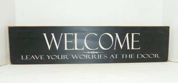 WELCOME Wood Sign