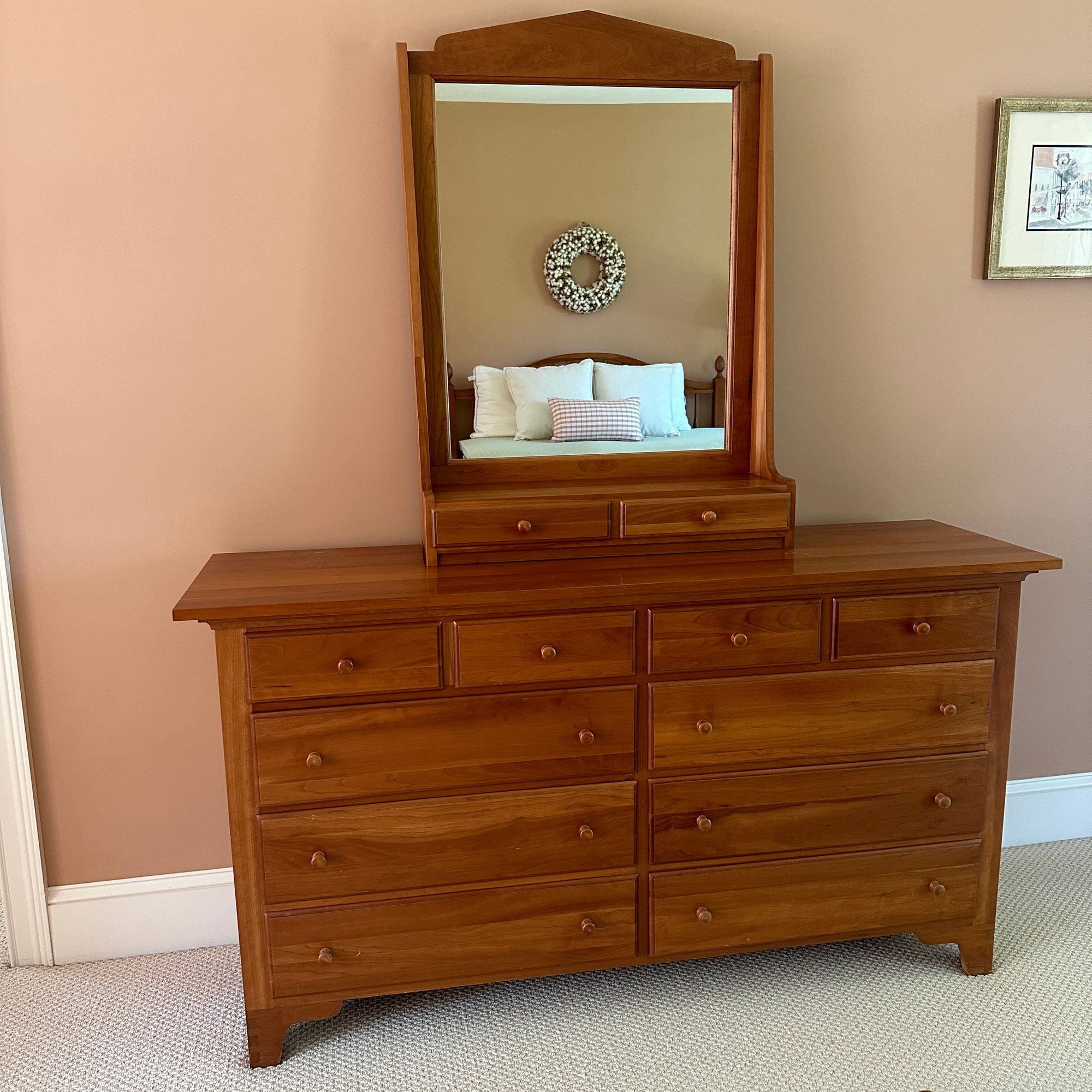 Beautiful Ten-Drawer Dresser With Mirror (Master Bedroom) #60462 ...