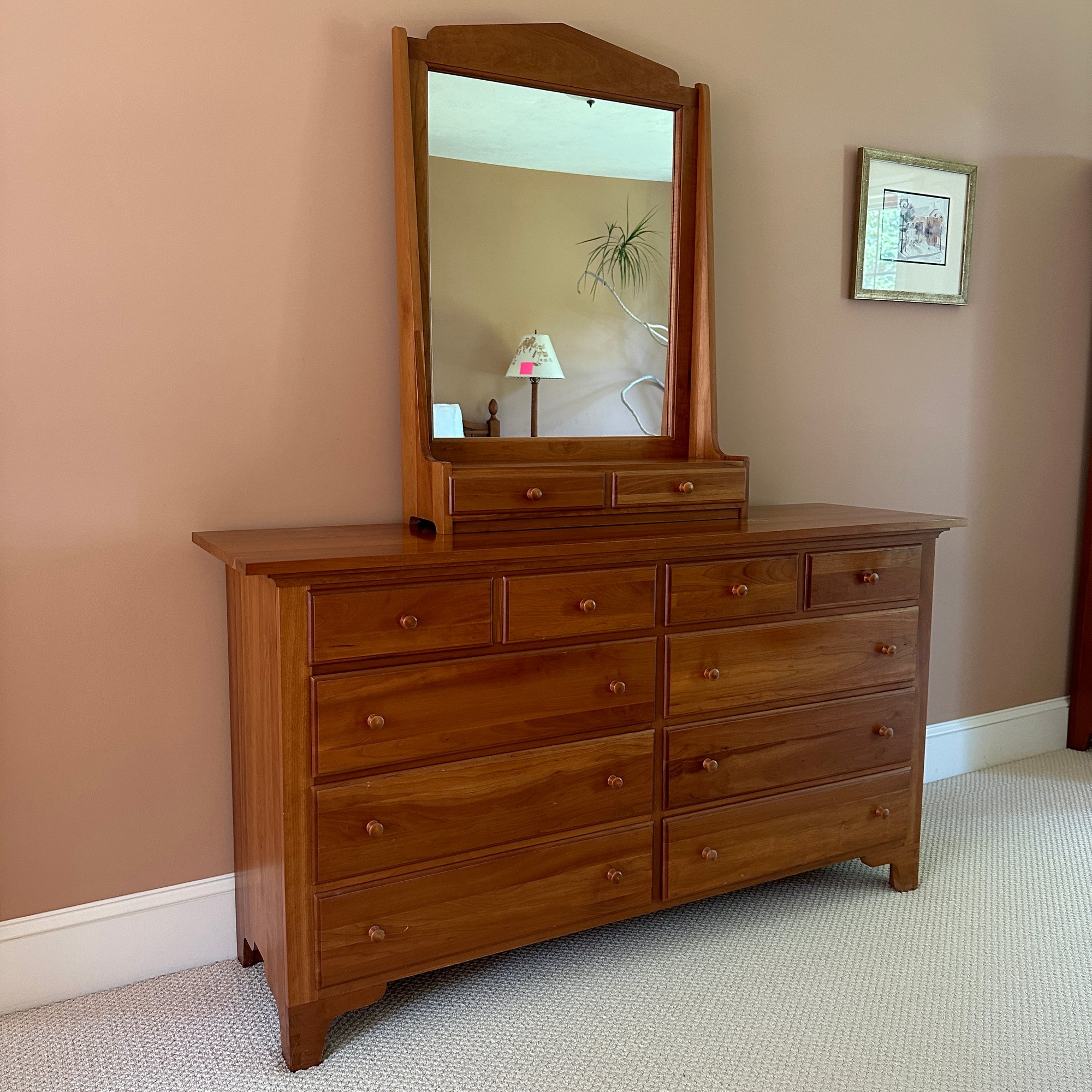 Beautiful Ten-Drawer Dresser With Mirror (Master Bedroom) #60462 ...