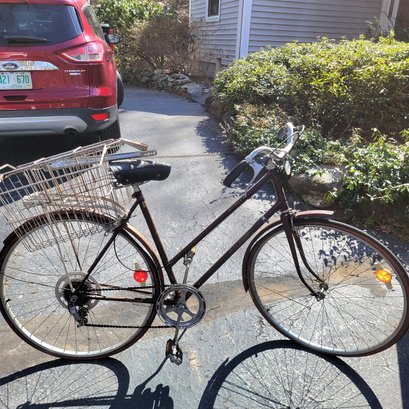 Vintage Sprite Raleigh Bike With Removable Basket