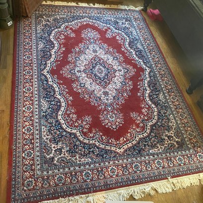 Large 8 ' X 6' Woven Fringed Oriental Type Rug (BR)