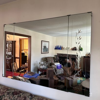 Very Large Etched Glass Three-Piece Mirror (LR)