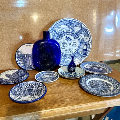 Blue Souvenir Plates & More