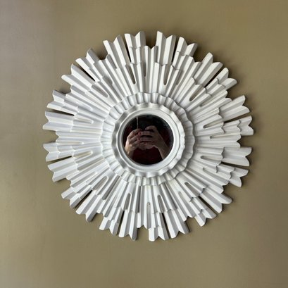 Decorative White Resin Mirror (DR) (55795)