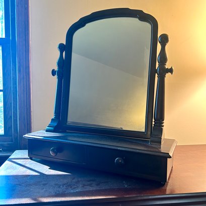 Gorgeous Vintage Swivel Tilt Vanity Mirror With Drawer (b1)