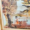 Vintage Morris Kats 1985 Oil On Canvas Asian Theme