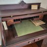 Vintage Roll Top Desk With Locking Drawers And Vintage Calendar(Dining Room)