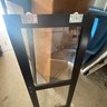 Tall Black Cabinet With Glass Doors And 5 Shelves (MB 51368) MB2