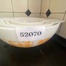 WOW! Set Of 4 Vintage SUPER RARE Pyrex Pumpkin Orange Amish Butterprint Bowls #441-444 (Kitchen)
