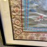 Pair Of Gorgeous Framed Chinese Silk Embroidered Panels (BSMT)