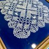 Trio Of Framed Vintage Crochet Lace Art - See Notes (BSMT)