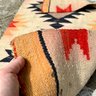 Woven Vintage Navajo Geometric Rug 20x38