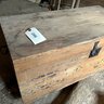 Vintage Wooden Trunk From Antique Farmhouse Loaded With Mixed Lot Of Tools  (zone 5)