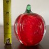 Gibson Solid Glass Apple Paperweight (NH)