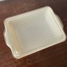 Vintage Pyrex Homestead 503 Oven-Refrigerator Baking Dish With Ribbed Lid (NH)