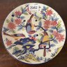 Painted Japanese Colorful Birds Decorative Plate (NH)