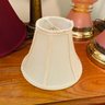 Large Assorted Lot Of Beautiful Table Lamps And Silk Shades (Bedroom 2)