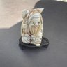 Japanese Carved Netsuke Long Beard Old Man Figurine Collectible (NK)