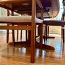 Stunning Danish Modern TEAK SKOVBY Dining Table & Chairs, MCM Style, Made In Denmark, Excellent Condition (MK)