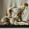 Painted Borzoi Statue, Made In Portugal (NK)