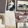 Cool Vintage Photograph & Postcard Lot With Beach Scenes, Portraits, Christmas Cards & More