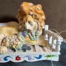 Jim Shore 2011 Collection, 'Isaiah's Hope' Lion And Lamb On Porch Swing (EF) (LR3)