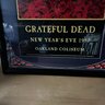 Vintage Grateful Dead First Edition Framed Poster 1987 New Year's Eve Oakland Coliseum (MC)