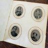 Rare! Antique Photos In Album With Tintype (hall)
