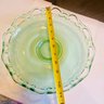 Nice Lot Of Vintage Green Uranium Glass, Small Glass, Candy Dish, Dishes & More (EF - LR2)