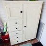 Vintage Farmhouse Storage Cabinet With Planters And All Contents (porch)