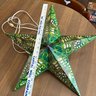 Green And Yellow Star Shaped Paper Lantern (DR)